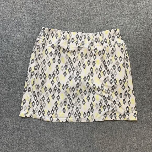 Emerald 18 Skort Womens S Small Multi Diamond Ikat Lined Shorts Pockets Golf - Picture 8 of 10